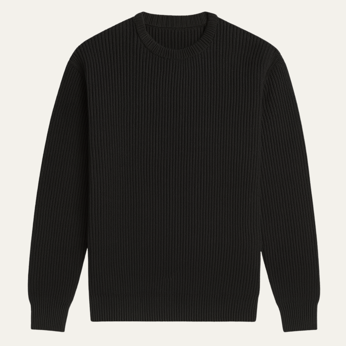 The Edinburgh Men's Classic Ribbed Knit Crew Neck Sweater