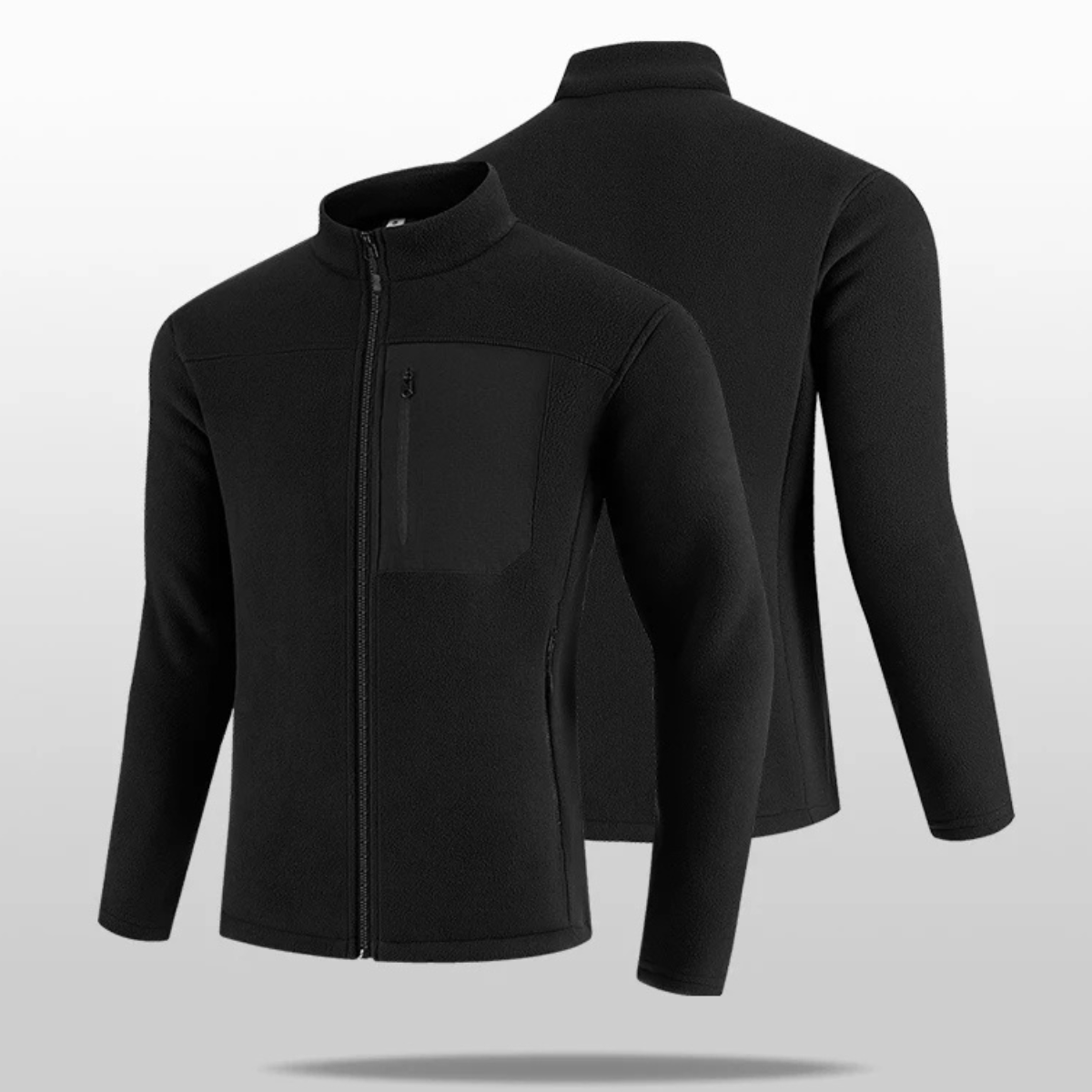 The Glenford Men’s Cozy Zip Up Thermal Fleece Jacket