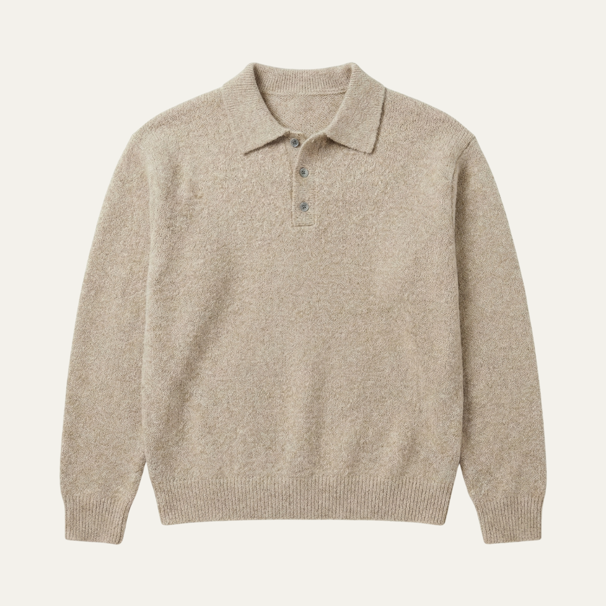 The Cedarfield Men's Trendy Soft Knit Polo Cashmere Sweater