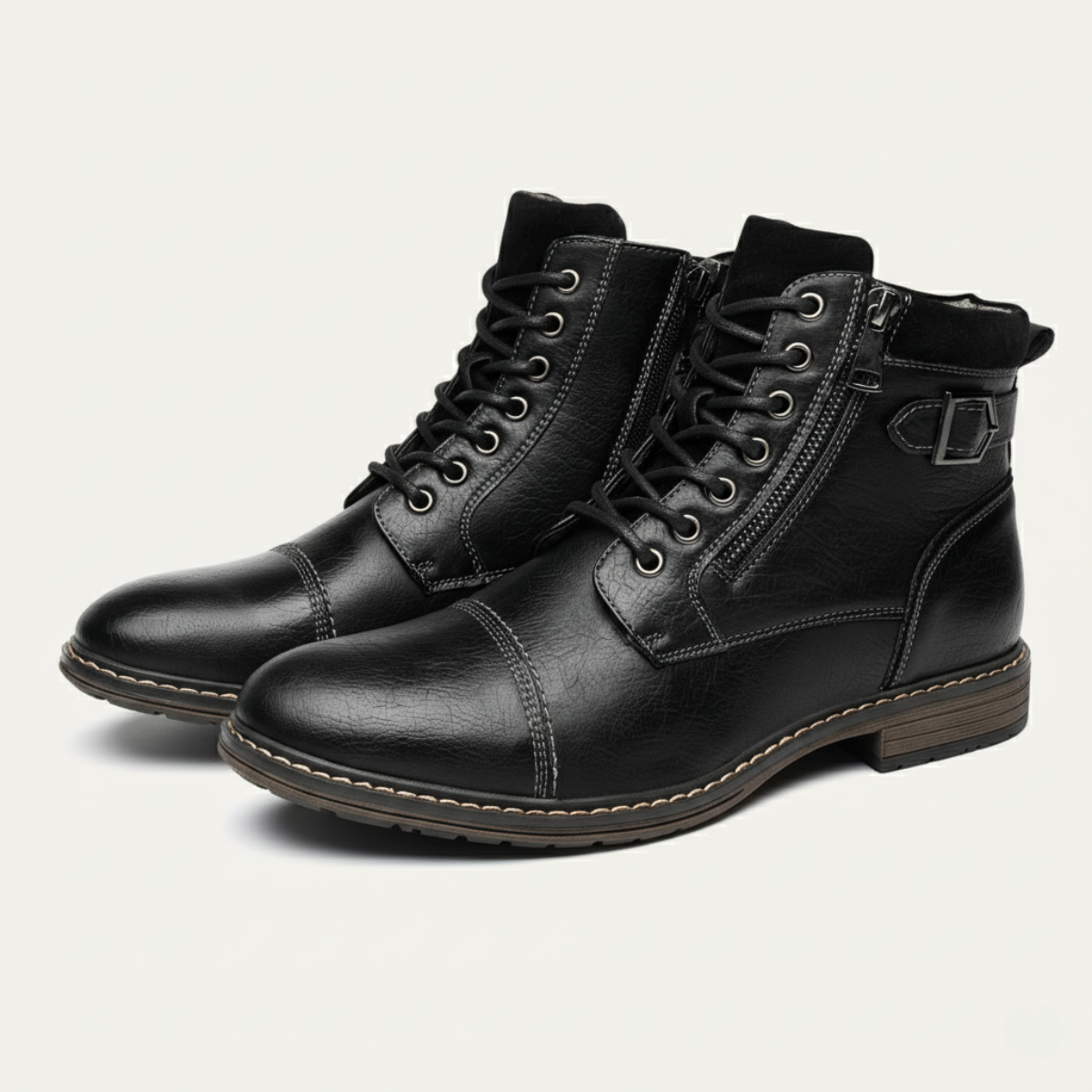 The Brescia Men’s Casual Vintage Leather Ankle Boots
