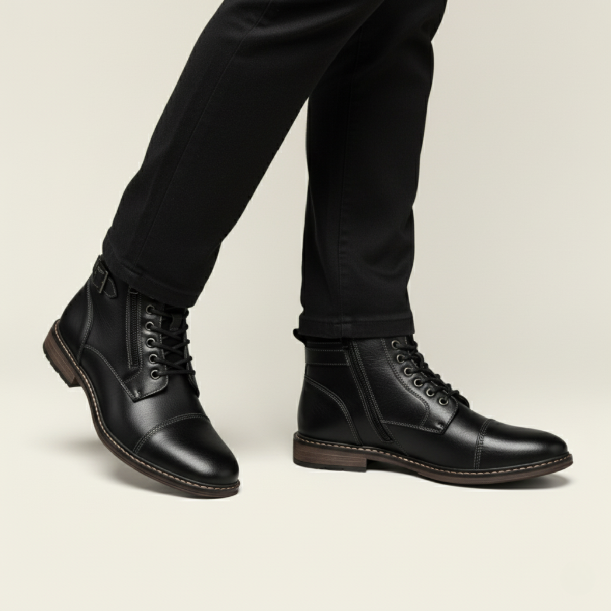 The Brescia Men’s Casual Vintage Leather Ankle Boots