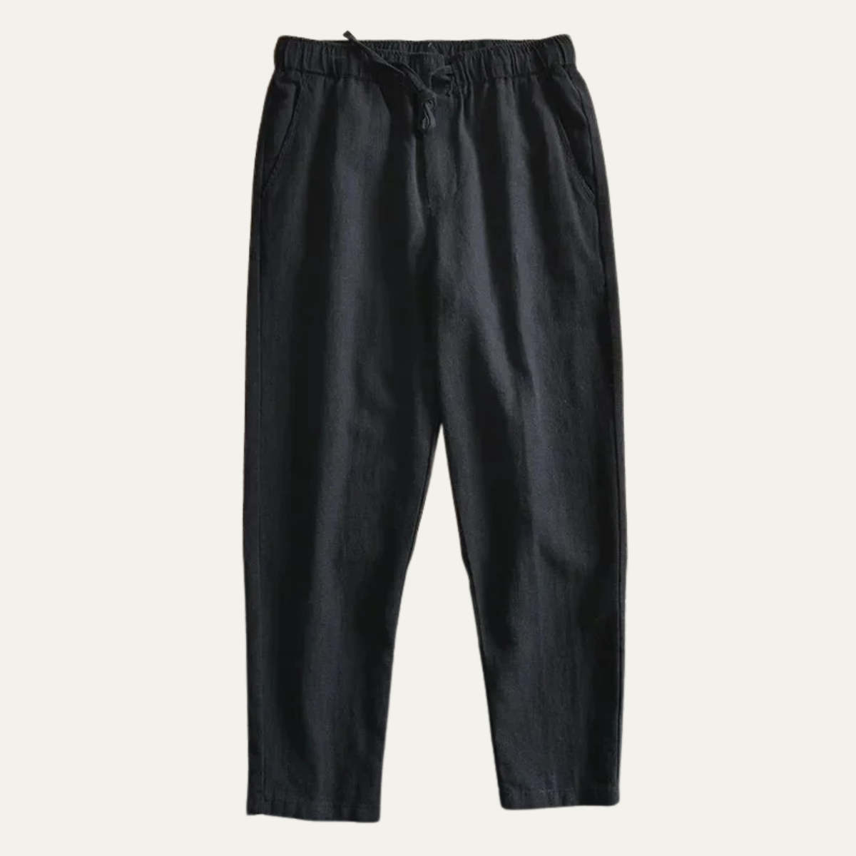 The Napoli Men’s Elastic Waist Linen Casual Jogger Pants