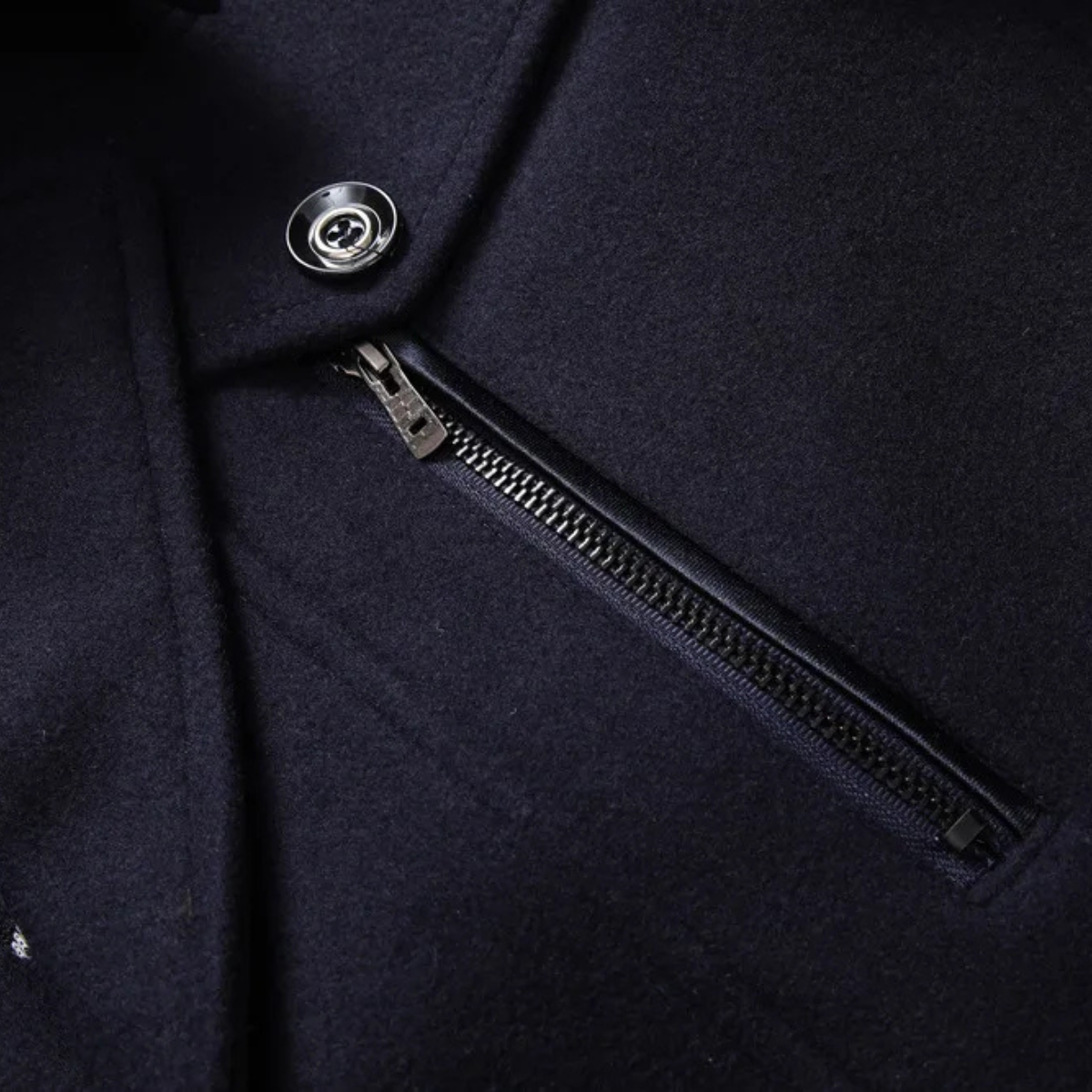 The Siena Men’s Wool Blend Long Trench Coat with Lapel Collar