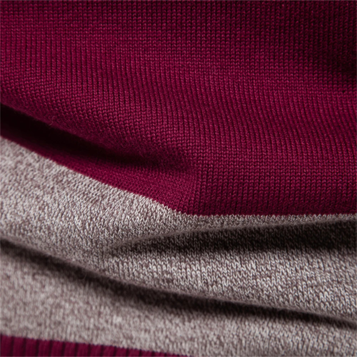 The Latina Men’s Cotton Button-Up Striped Knit Polo Sweater