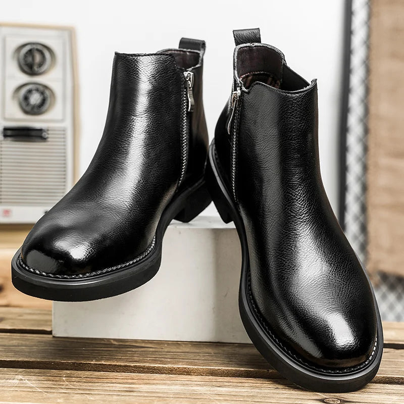 The Catania Men's Chelsea Vintage Leather Boots