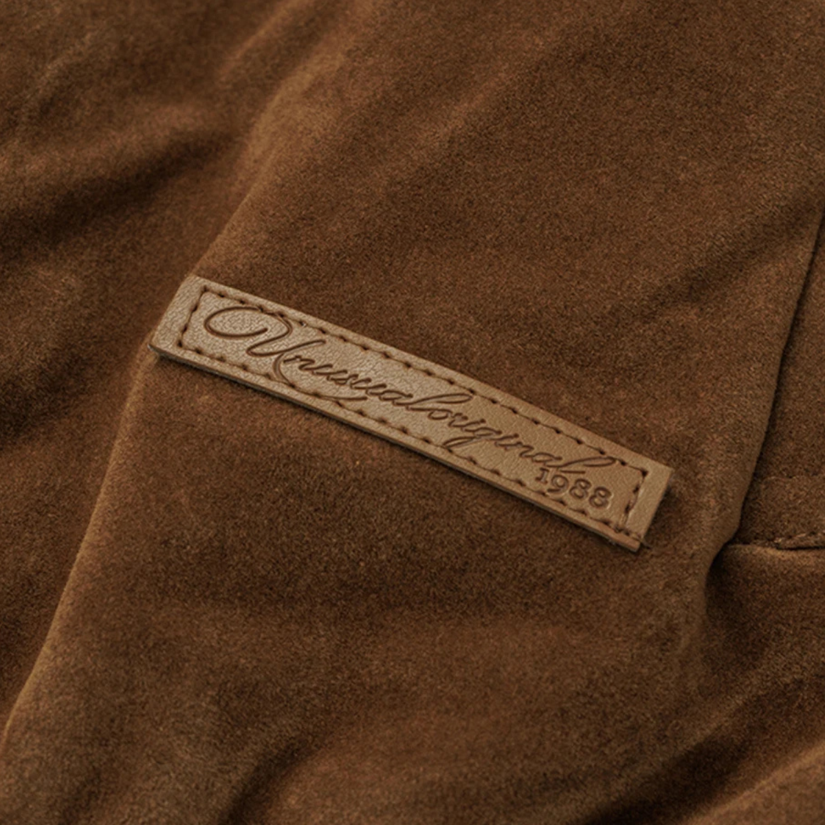 The Caldaro Men’s Retro Zip Up Suede Bomber Jacket