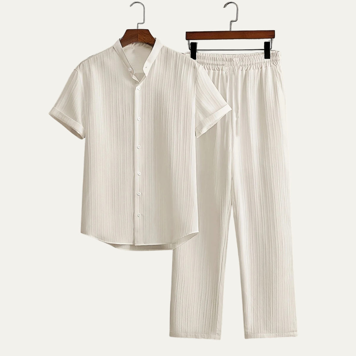 The Madison Men’s Casual Summer Outfit – Short Sleeve Shirt & Pants Set