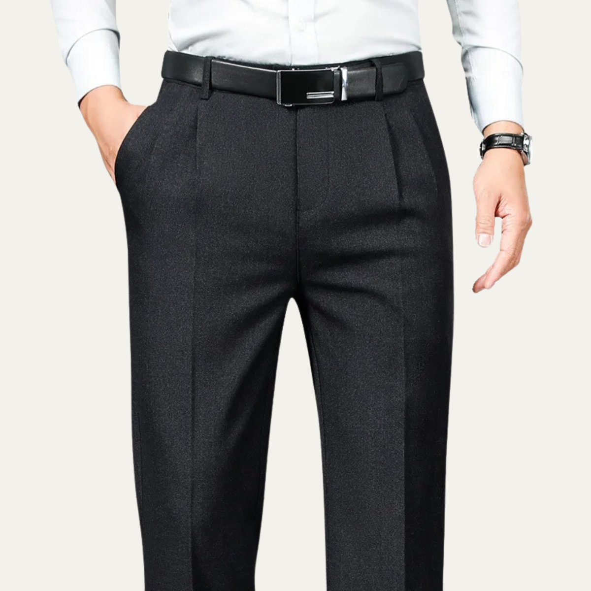 The Oakshire Men’s Double Pleated Straight Leg Dress Pants