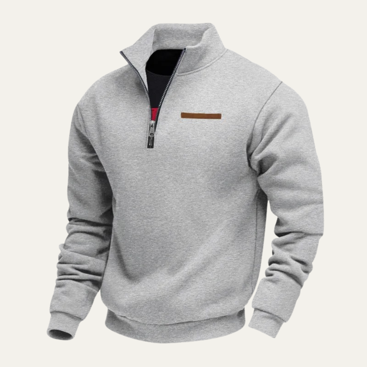 The Wexley Men’s Warm Stand Collar Casual Half Zip Sweater