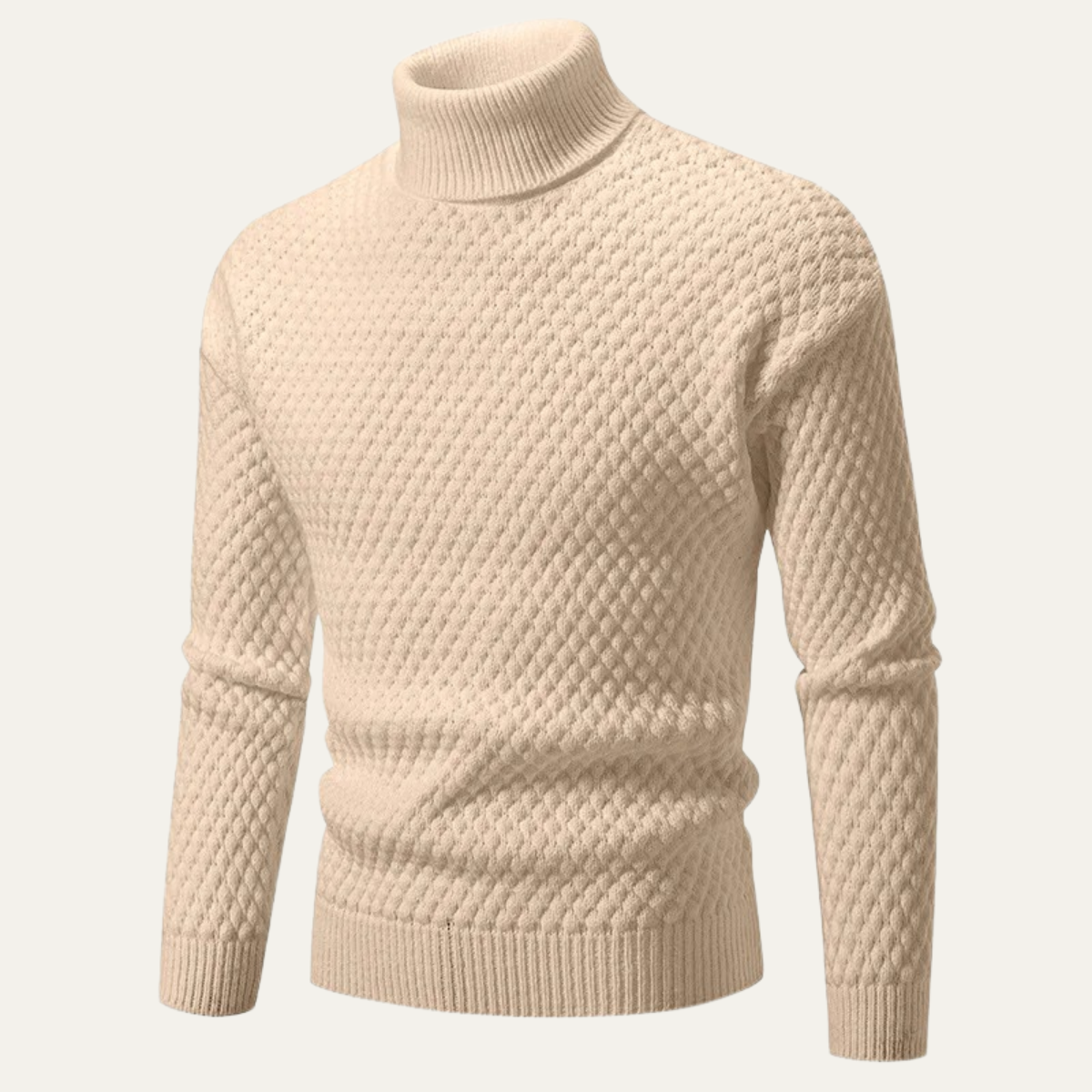 The Pineview Men’s Winter Warm Knit Turtleneck Sweater