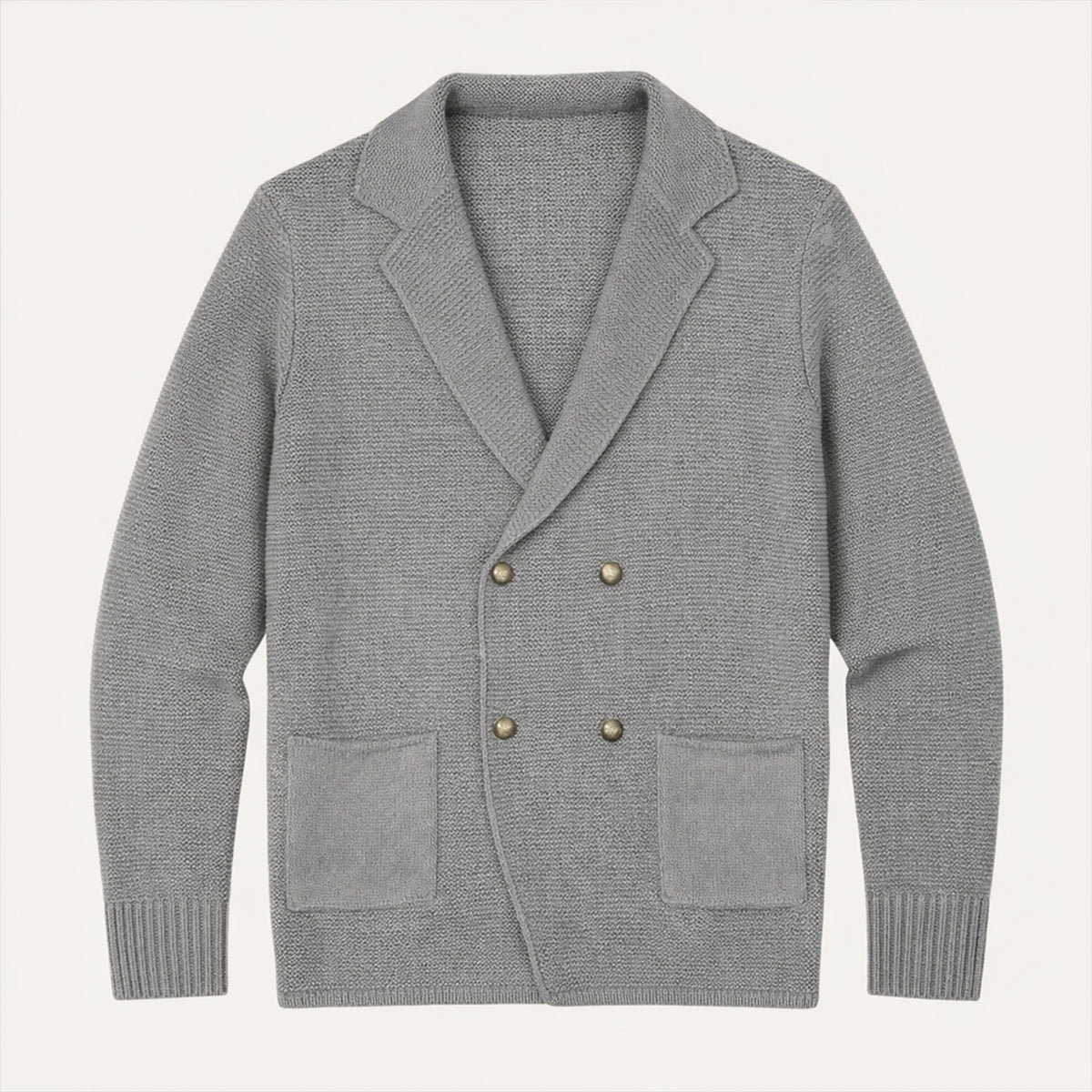 The Pisa Men’s Smart Casual Double Breasted Knit Cardigan