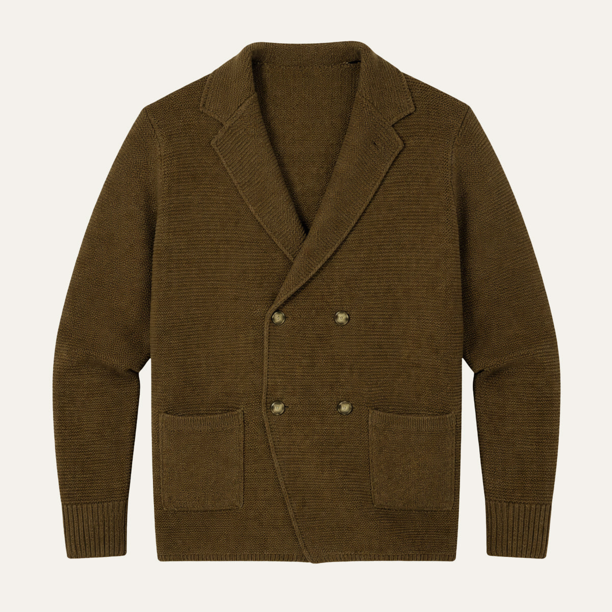 The Pisa Men’s Smart Casual Double Breasted Knit Cardigan