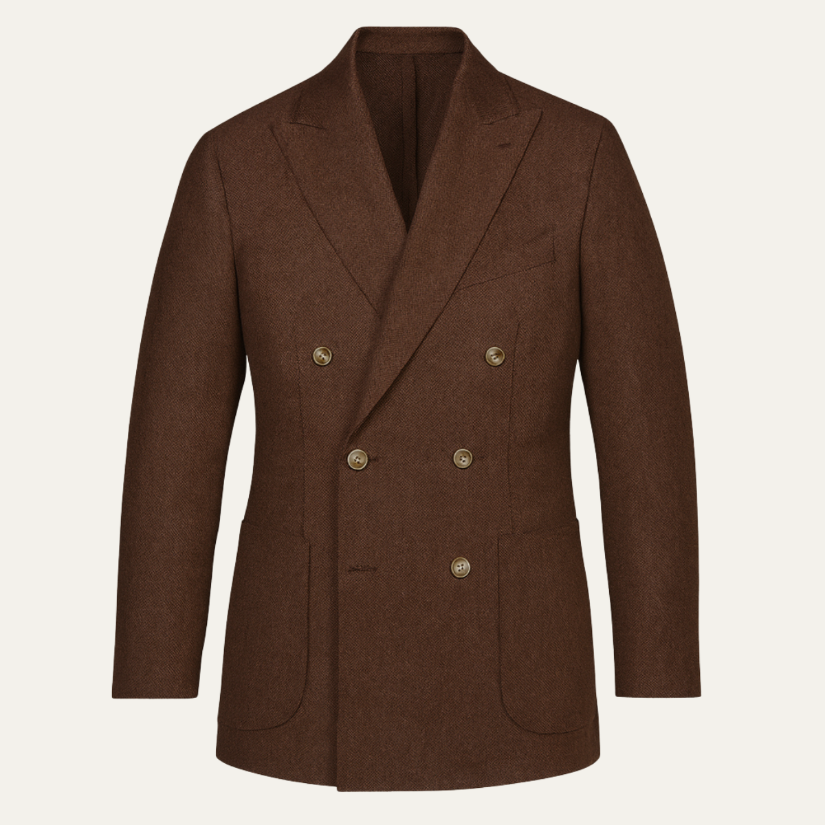 The Lampedusa Men's 2 Piece Tailored Business Suit - Brown