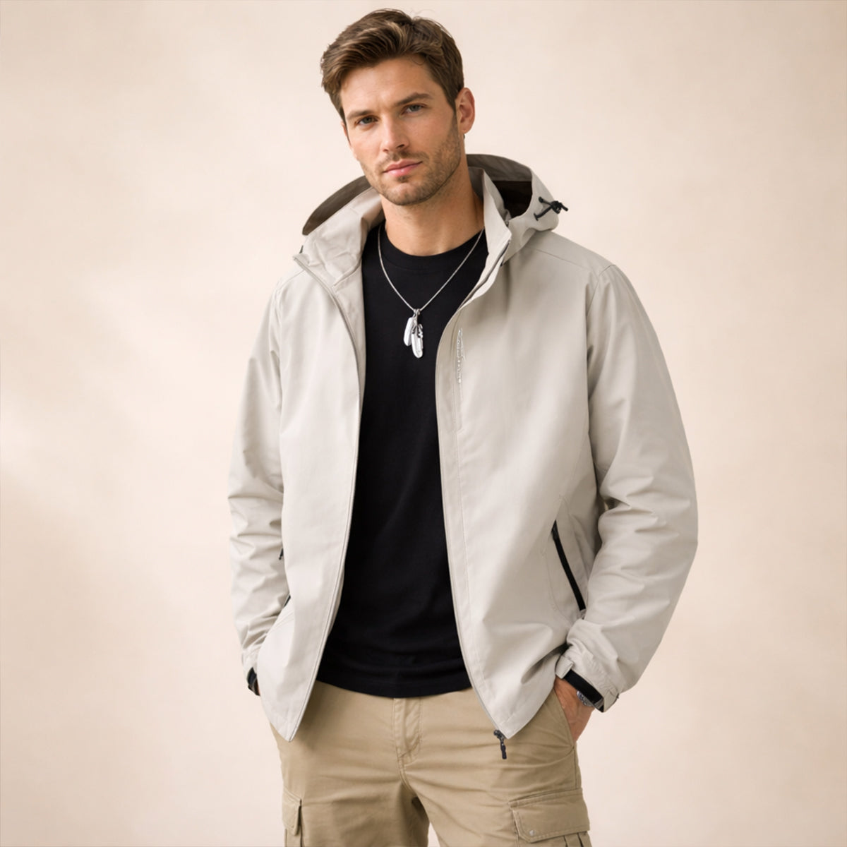 The Grandmere Waterproof Softshell Rain Jacket – Windproof Hooded Outdoor Hiking Coat