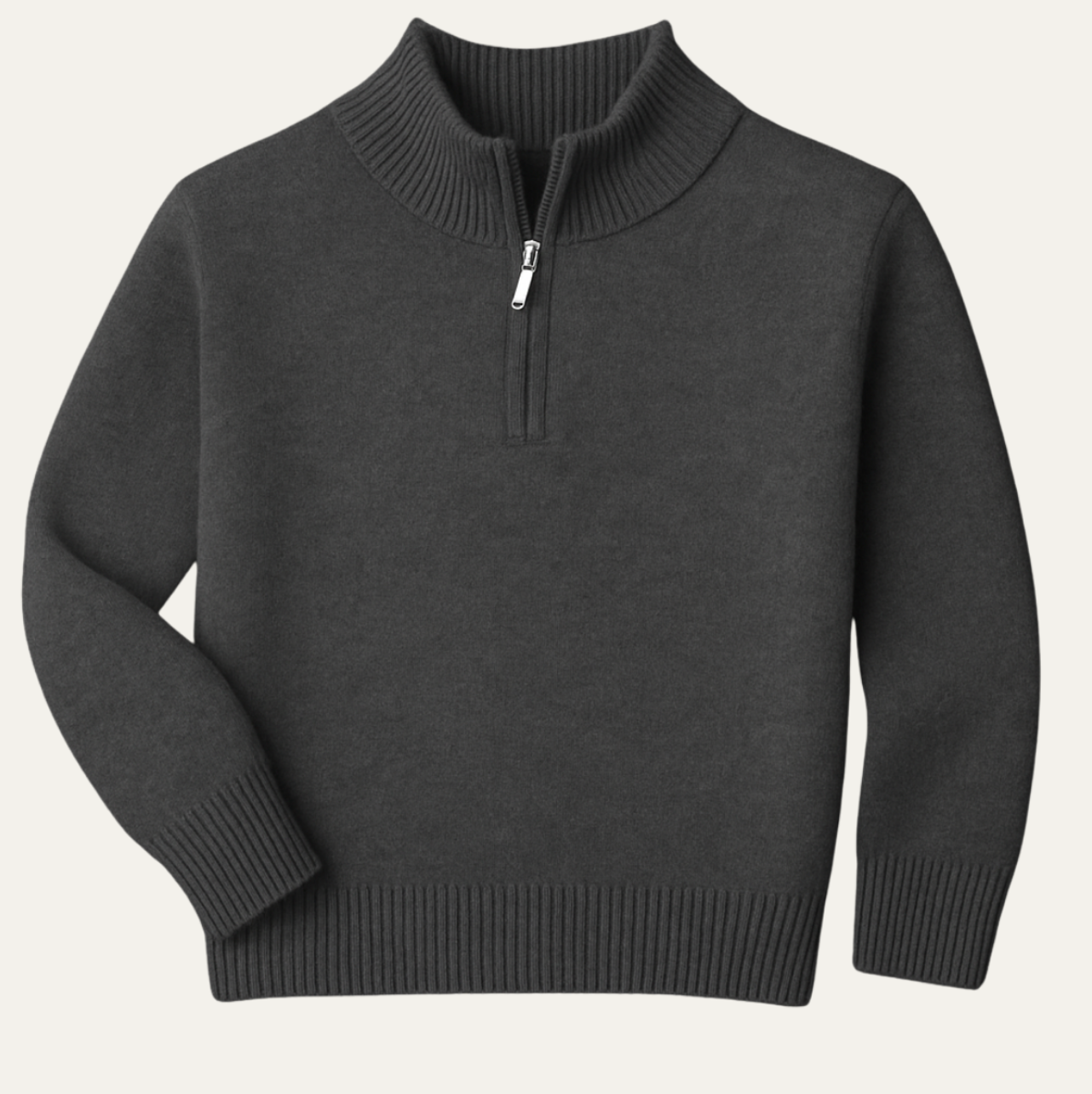 The Crestfield Cashmere Quarter Zip Sweater – Men's 100% Soft Luxury Wool Knit Sweater