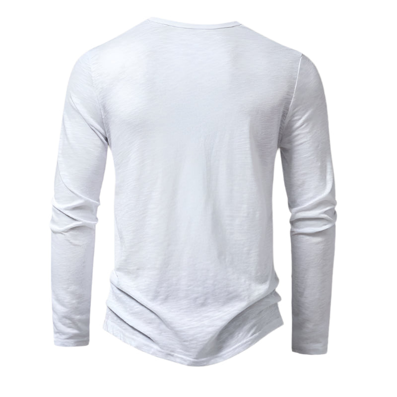 The Cromwell Long sleeve Cotton Polo for Men