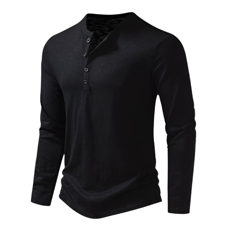 The Cromwell Long sleeve Cotton Polo for Men