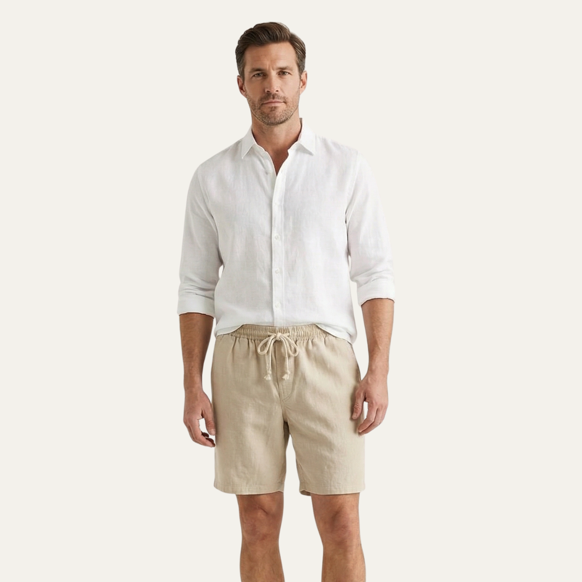 The Rowley Linen Shorts – Drawstring Shorts for Men