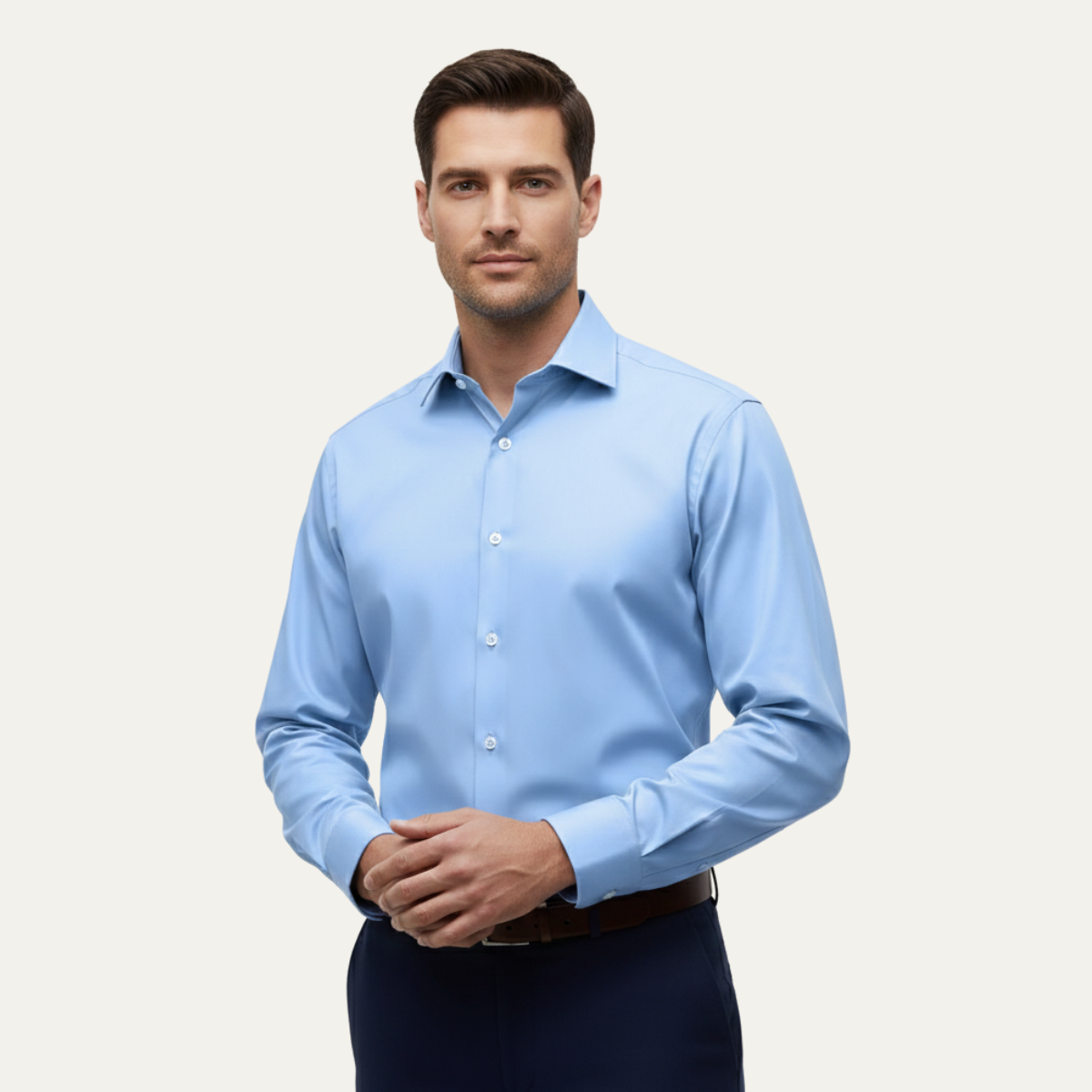 The Oxfordshire Men’s Lightweight Slim Fit Stretch Dress Shirt