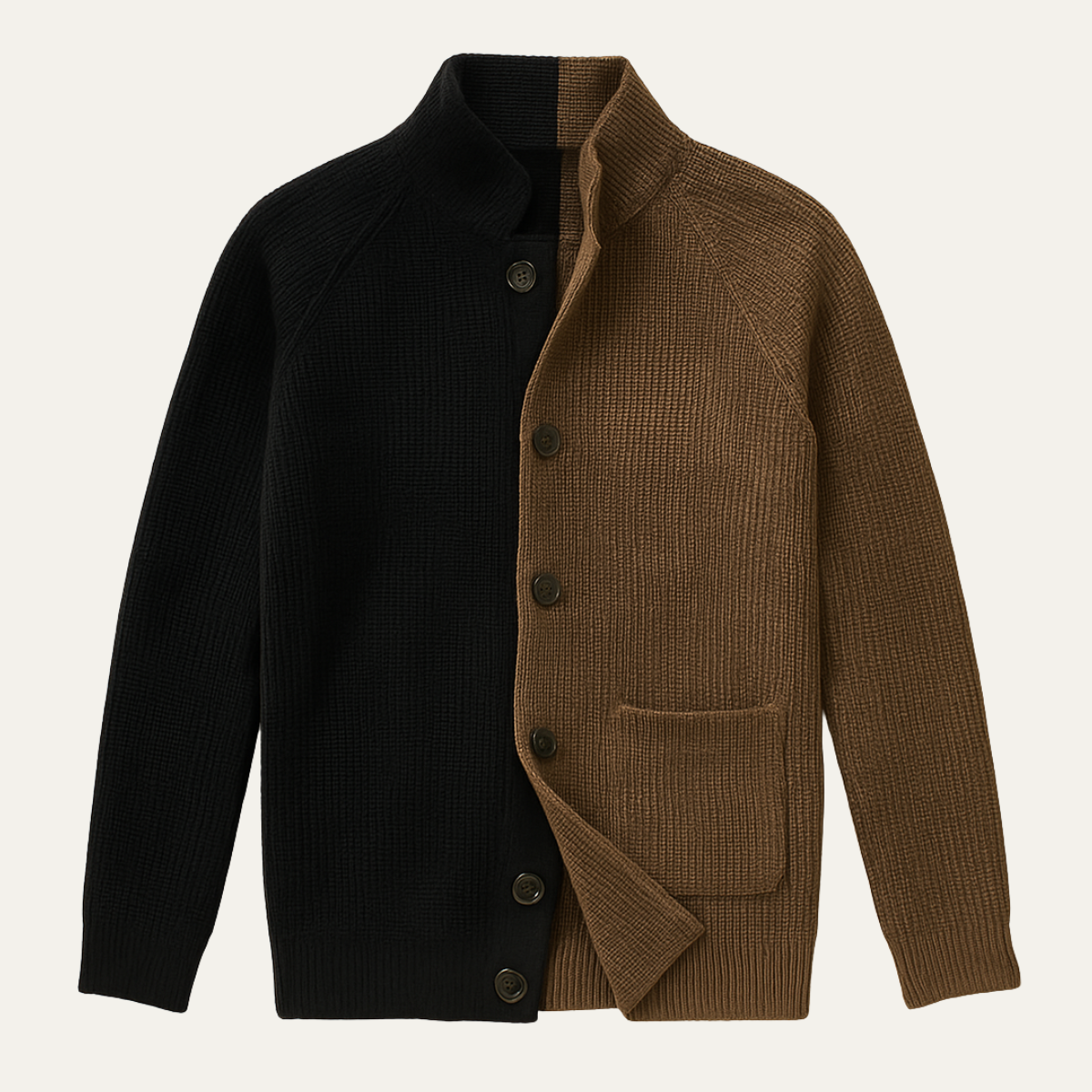 The Cambridge Men’s Smart Casual Contrast Colour Knit Cardigan