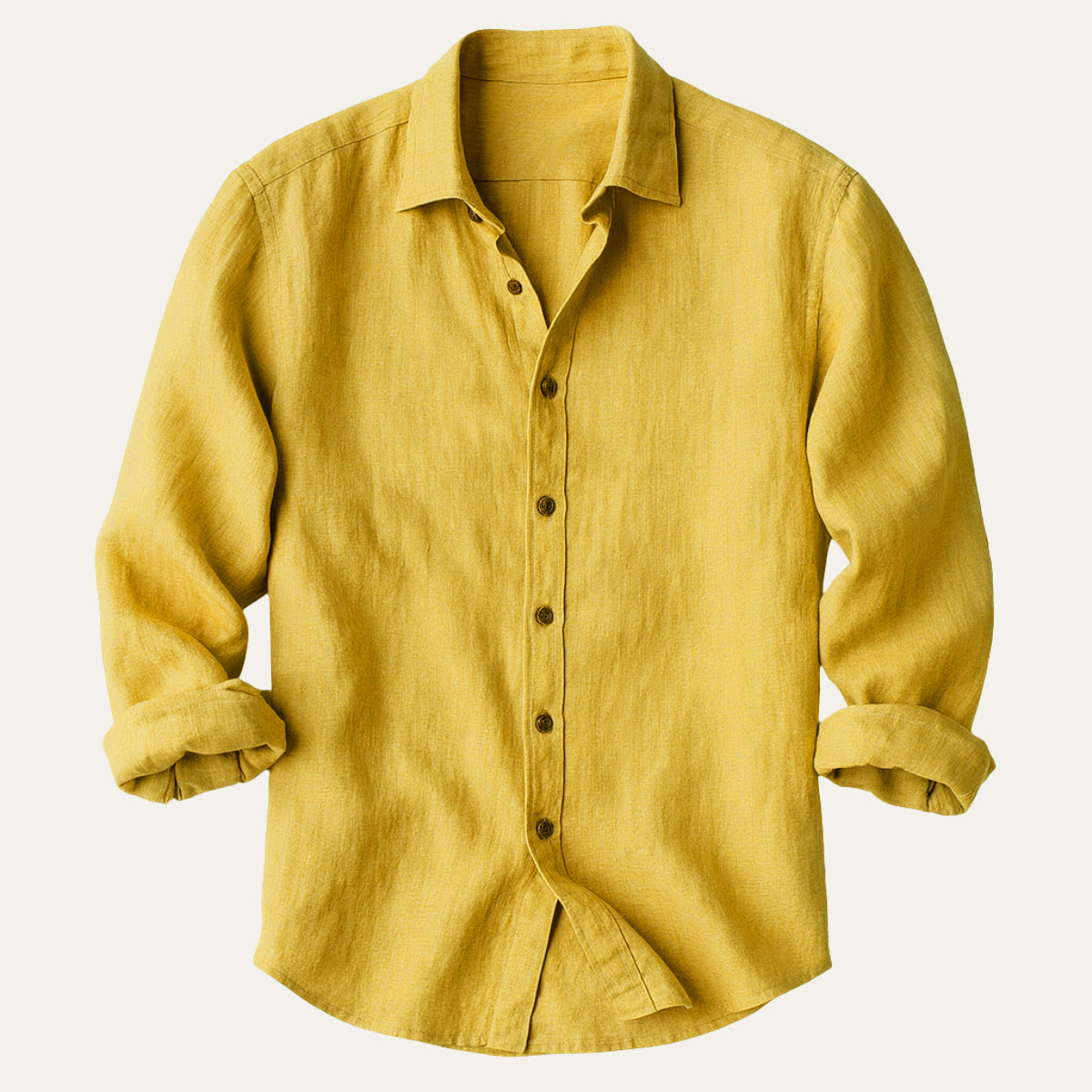 The Zurich Vintage Long Sleeve Linen Shirt for Men
