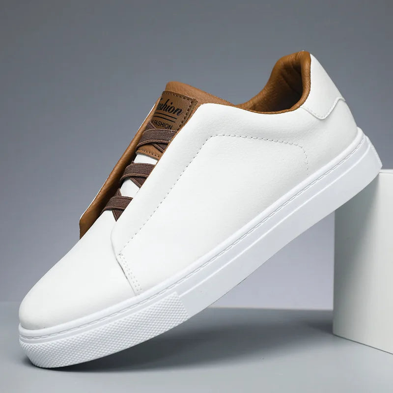 The Ashford Premium Leather Slip On Orthopedic Trainers for men