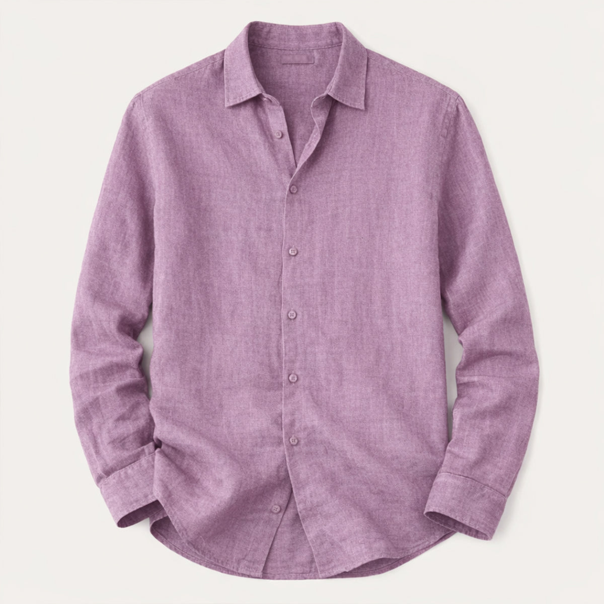 The Cedar Ridge Hill Men’s Trendy Loose Fit Linen Button-Up Shirt