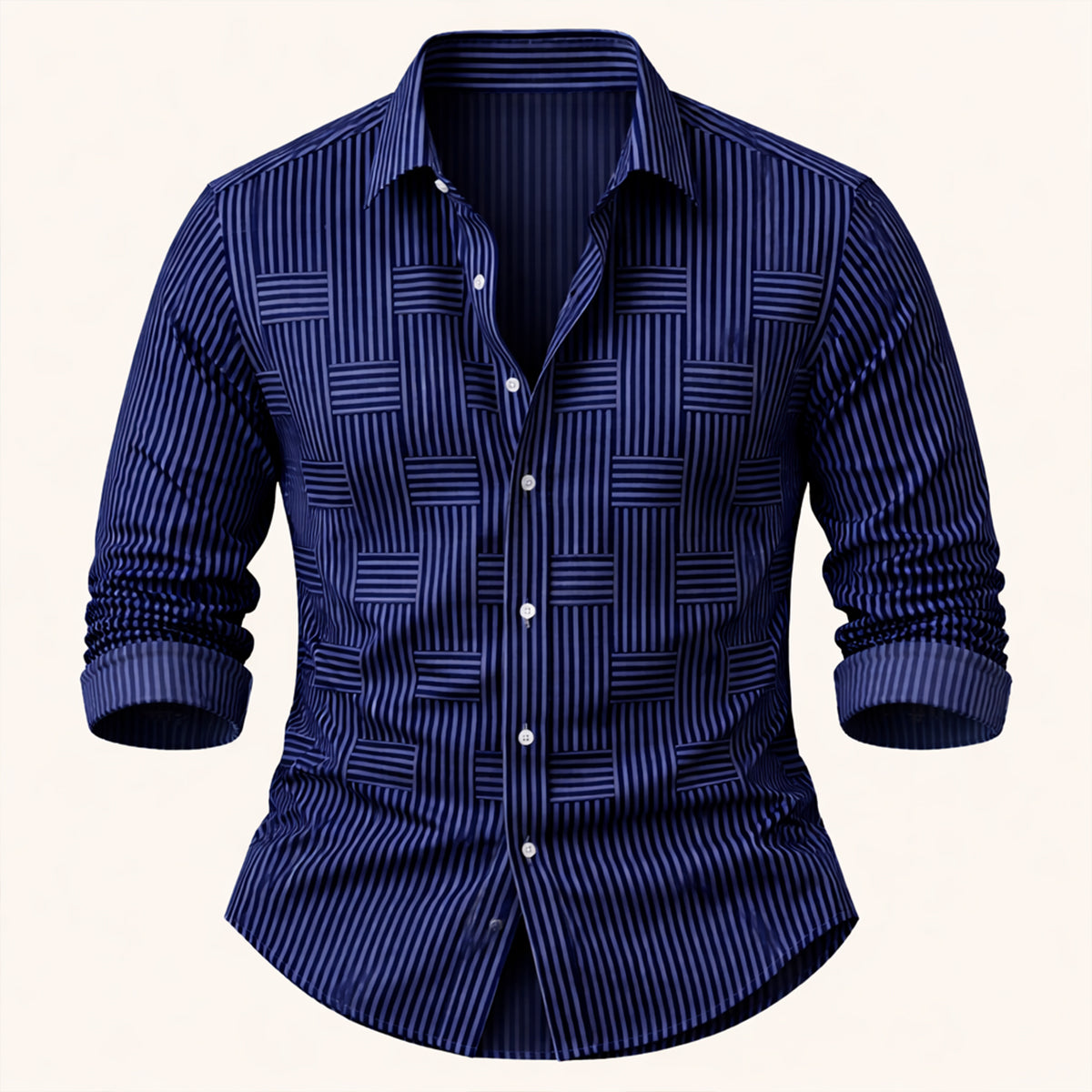 The Stratford Men’s Breathable Striped Wrinkle Resistant Shirt