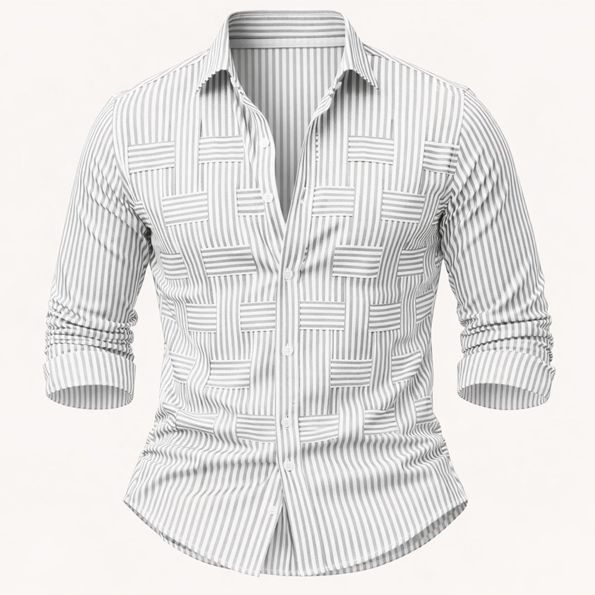 The Stratford Men’s Breathable Striped Wrinkle Resistant Shirt