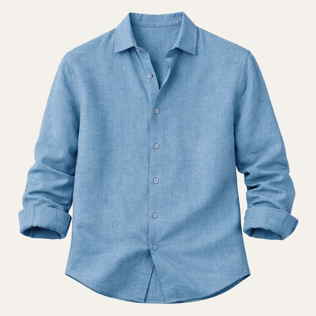 The Meadowfall Men’s Casual Loose Fit Linen Button-Up Shirt