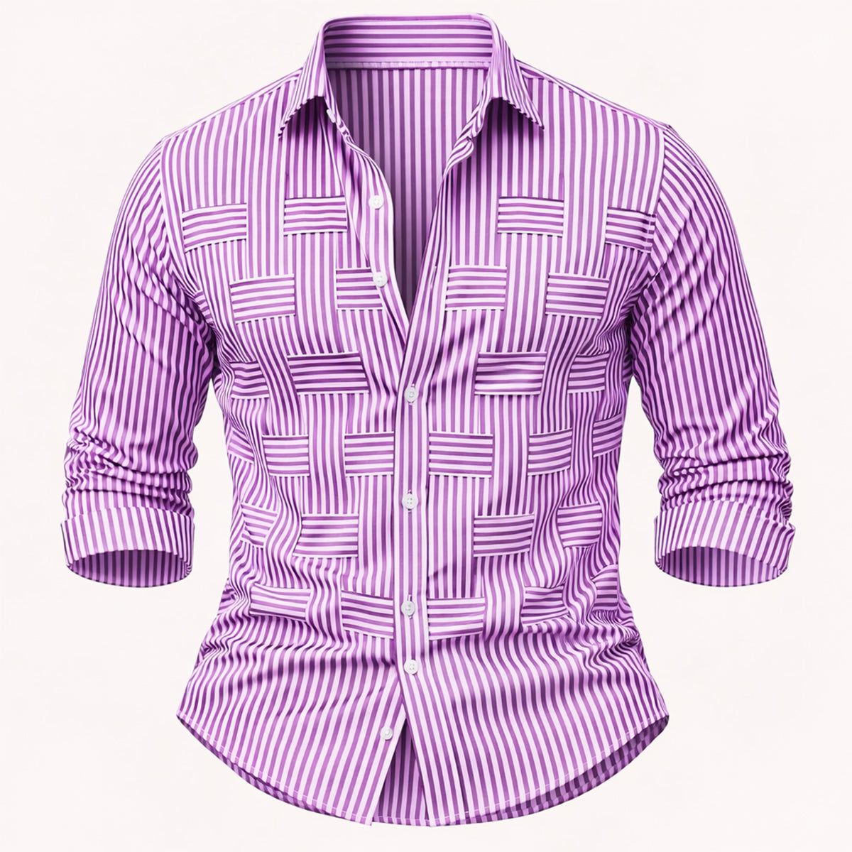 The Stratford Men’s Breathable Striped Wrinkle Resistant Shirt