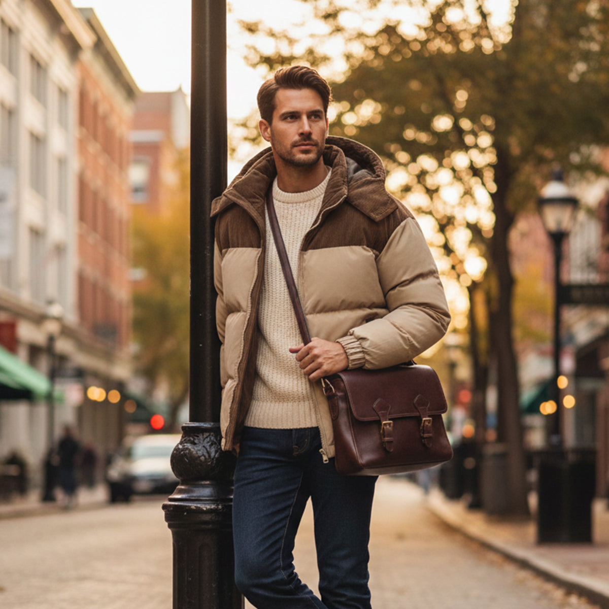 The Stonewell Men’s Thick Winter Puffer Hooded Jacket