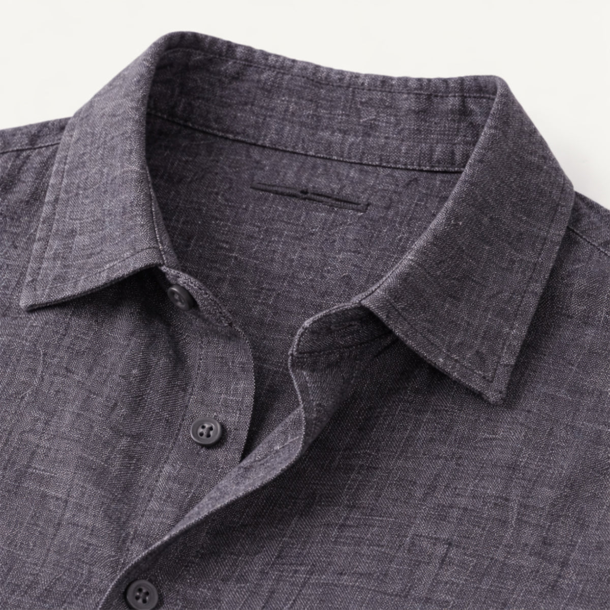 The Cedar Ridge Hill Men’s Trendy Loose Fit Linen Button-Up Shirt