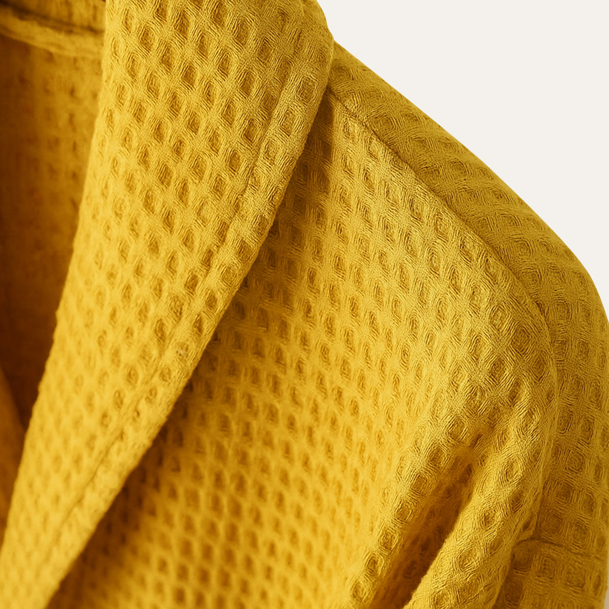 The Eastbourne Men's Cotton Waffle Lightweight Spa Bathrobe with Belt