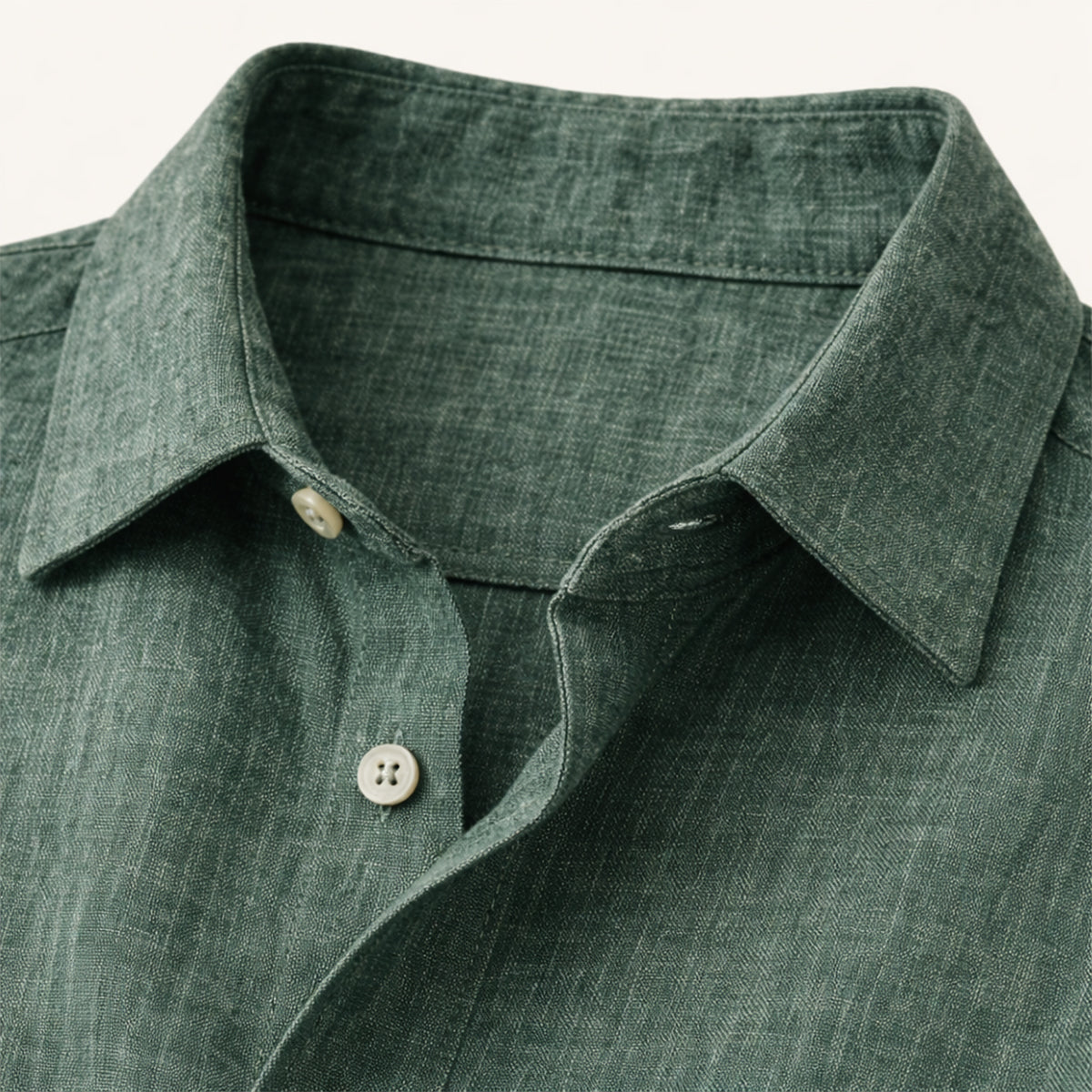 The Meadowfall Men’s Casual Loose Fit Linen Button-Up Shirt