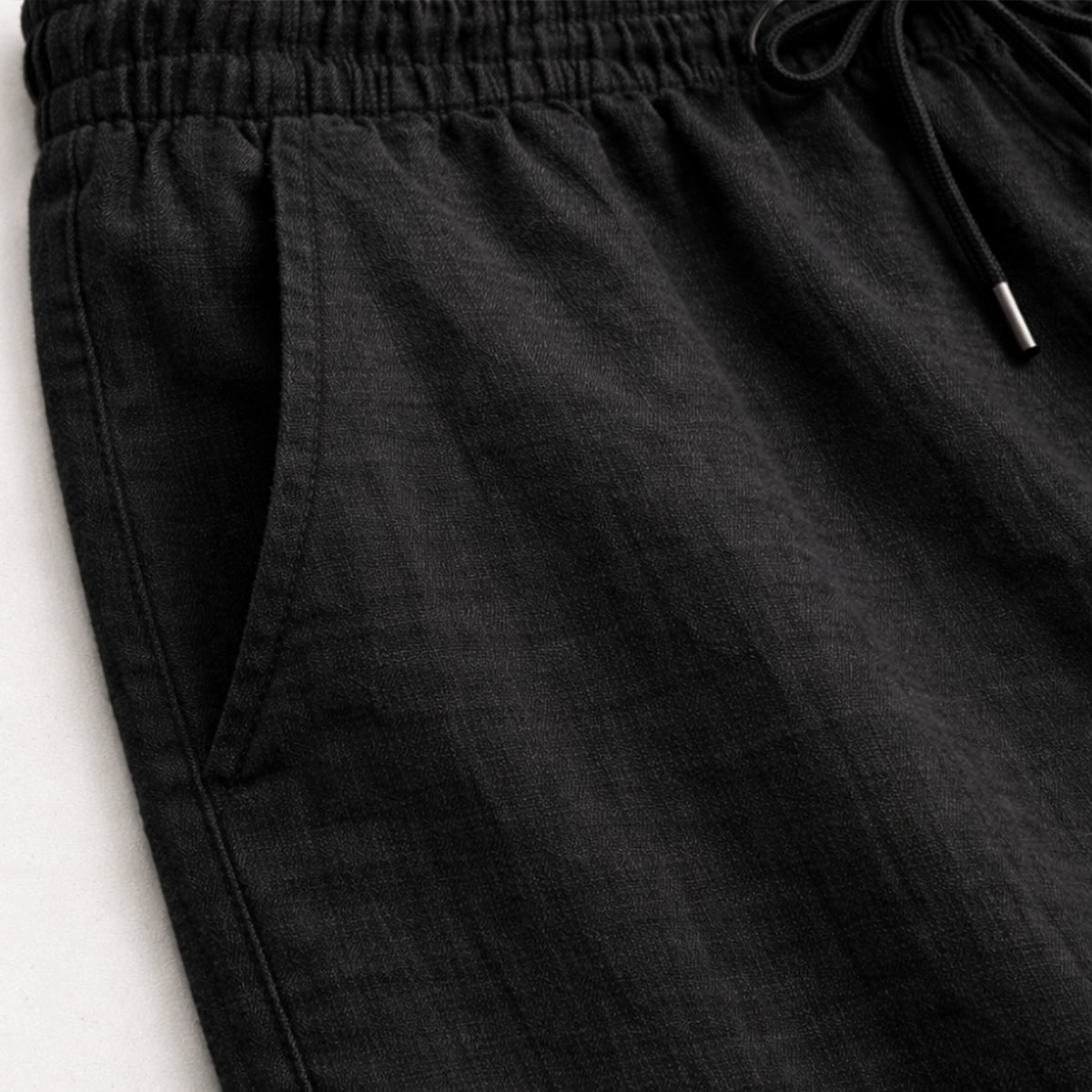 The Maplehill Men’s Casual Relaxed Fit Linen Wide Leg Drawstring Pants