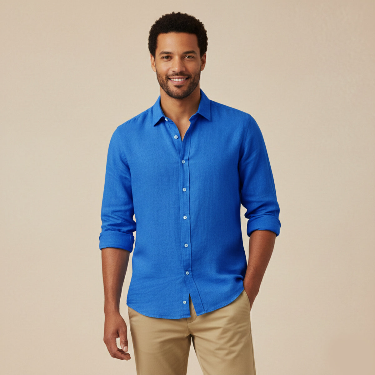 The Wiltshire Men’s Soft Cotton Linen Summer Shirt