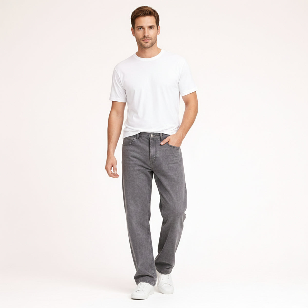 The Willowridge Men's 100% Cotton Loose Fit Straight Leg Pants