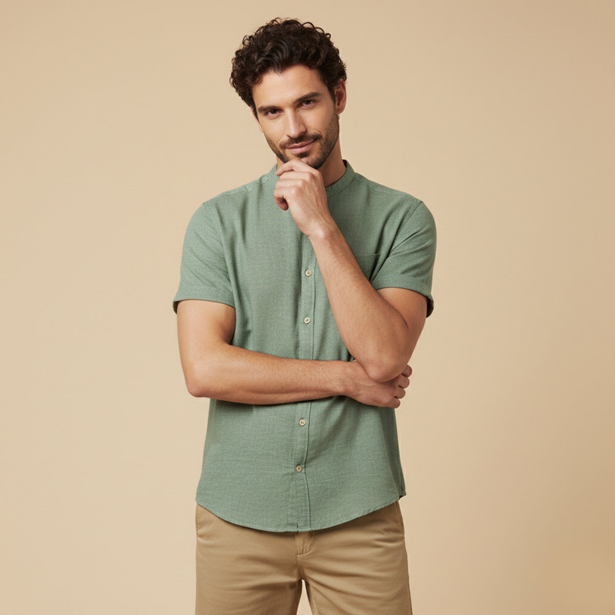 The Sunderland Men’s Oversized Cotton Linen Summer Shirt