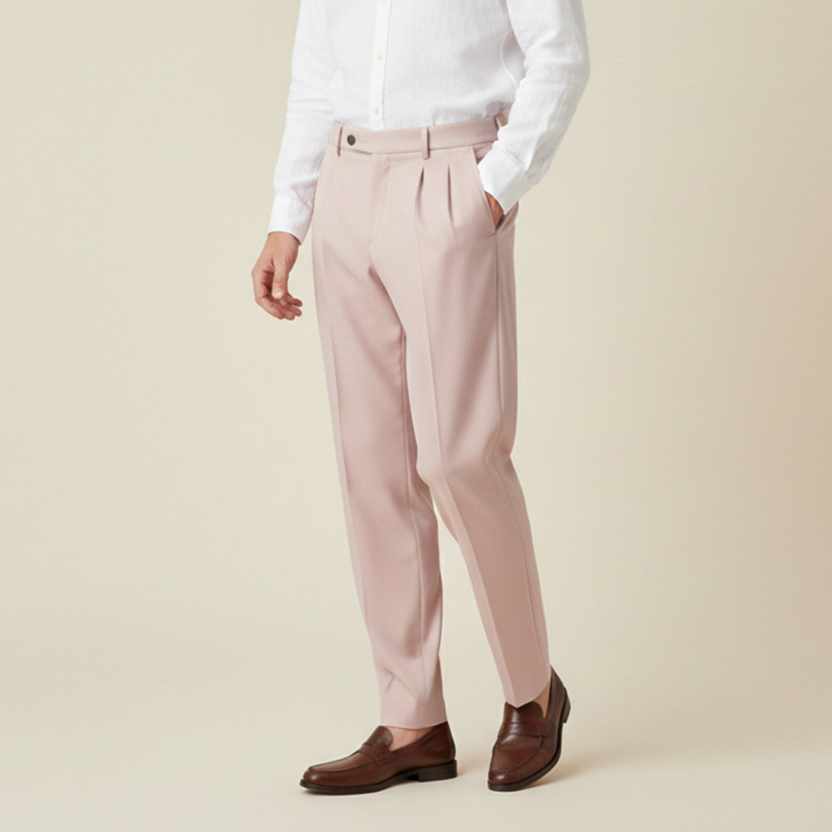 The Naples Men’s Loose Fit Breathable Linen Summer Pants