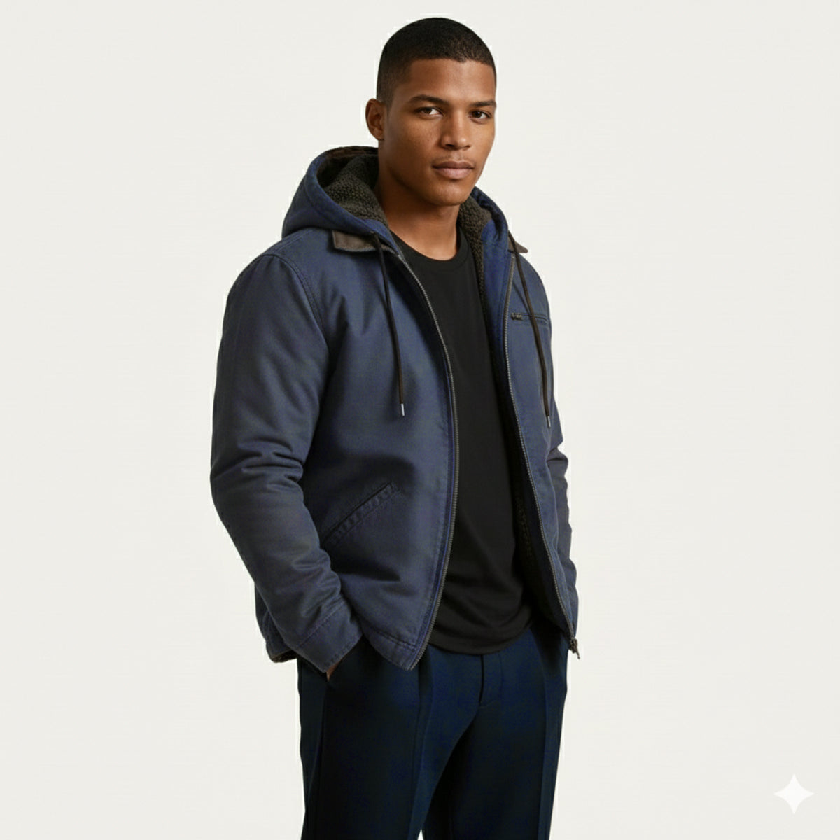 The Westwood Men’s Winter Warm Fleece Lined Hooded Jacket