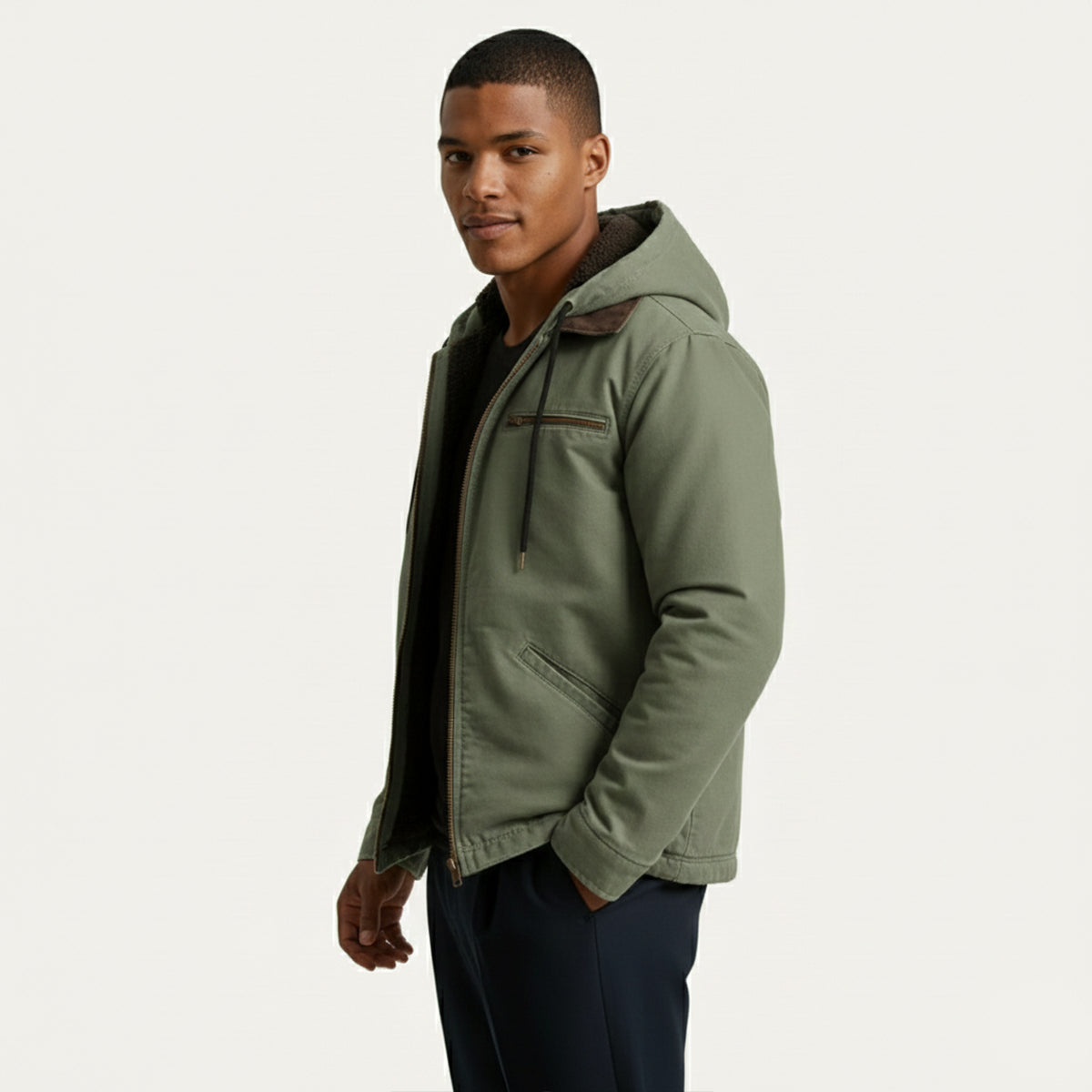 The Westwood Men’s Winter Warm Fleece Lined Hooded Jacket