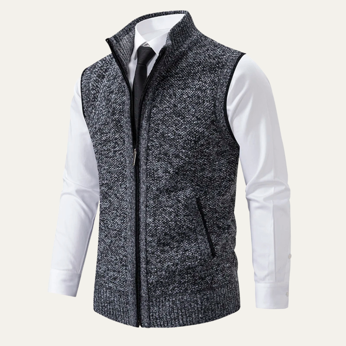 The Ridgecrest Men’s Business Casual Knit Zip Up Vest