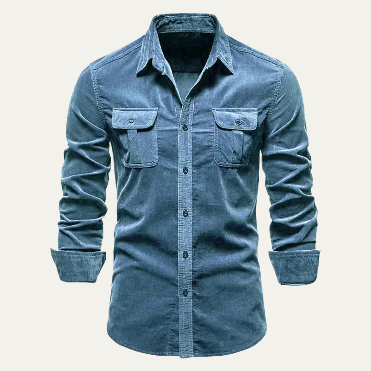 The Norwick Men’s Casual Button Down Corduroy Shirt