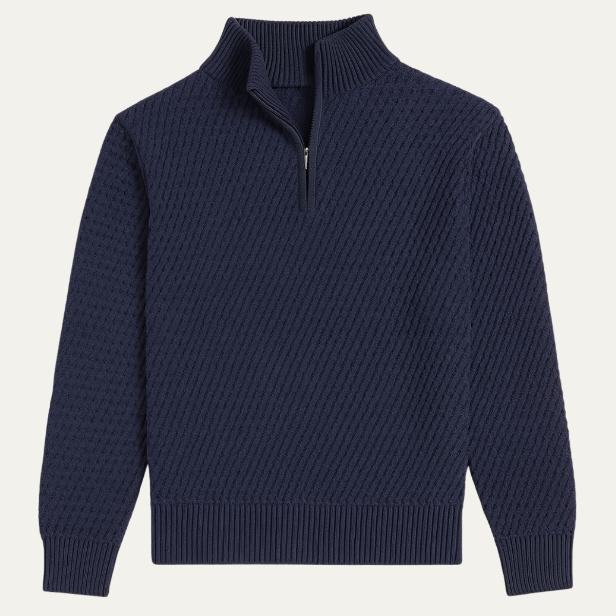 The Riviera Men’s Luxury Quarter Zip Knit Sweater