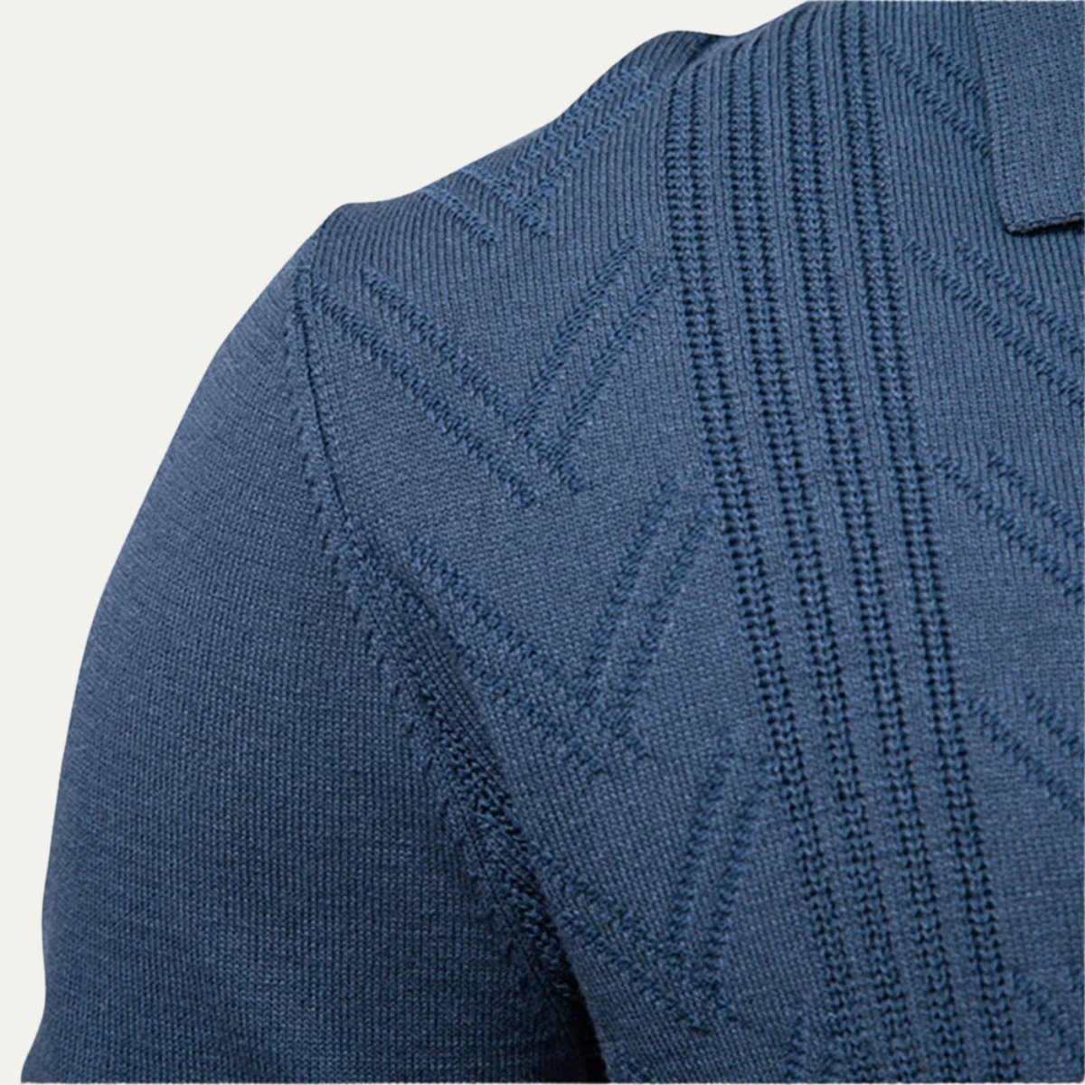 The Scarborough Men's Knit Casual Polo Sweater