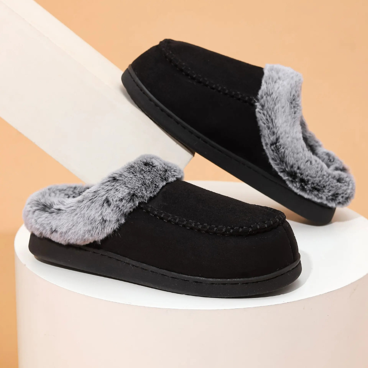The Knutsford Men's Winter House Shoes Fur Lined Slippers