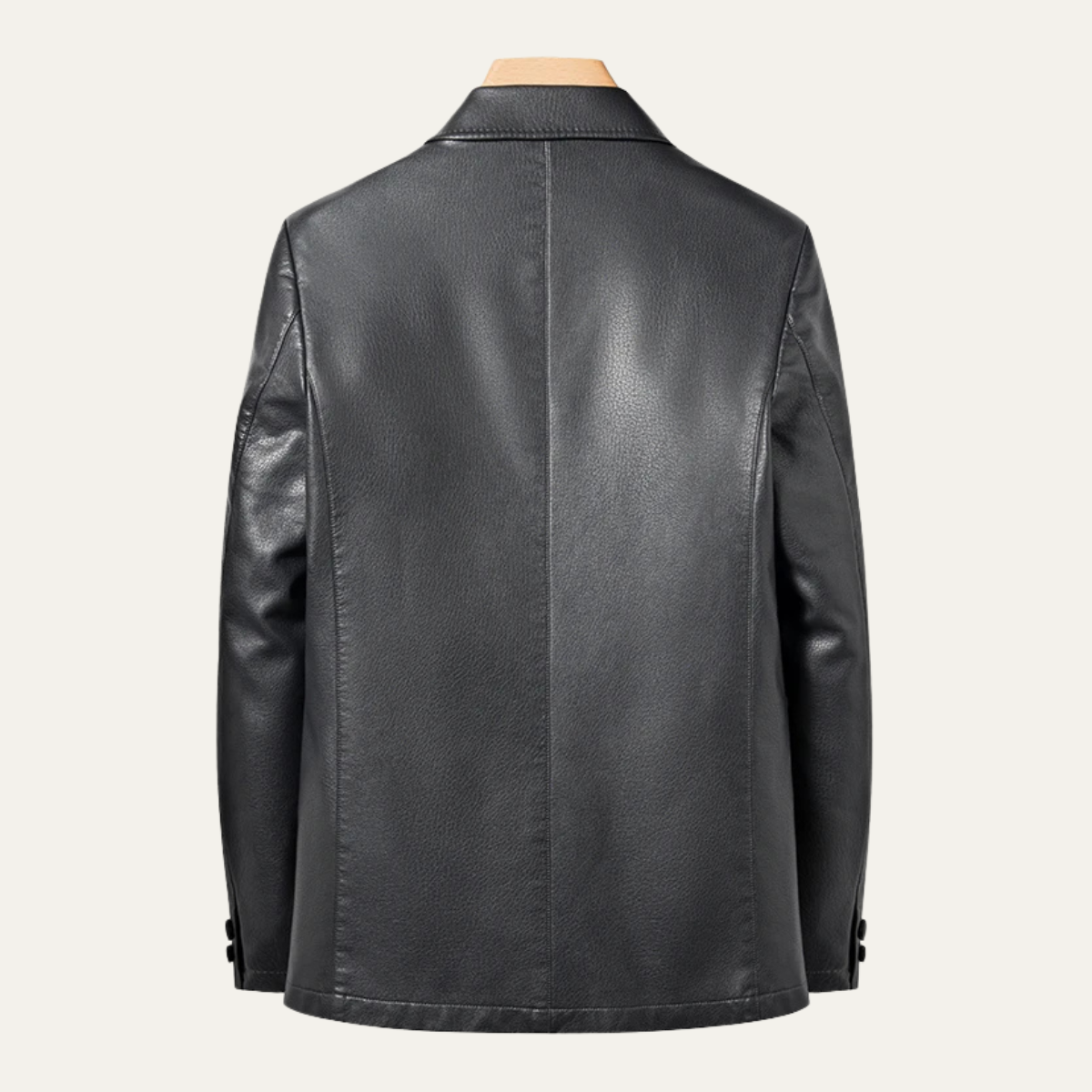 The Posillipo Men’s Smart Faux Winter Leather Blazer Jacket