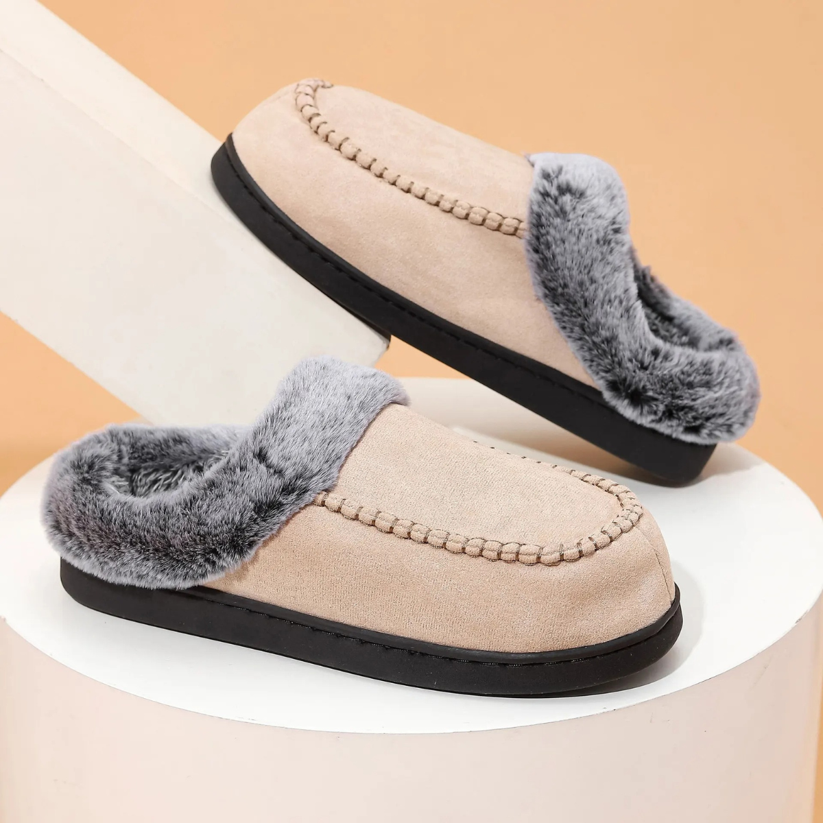 The Knutsford Men's Winter House Shoes Fur Lined Slippers