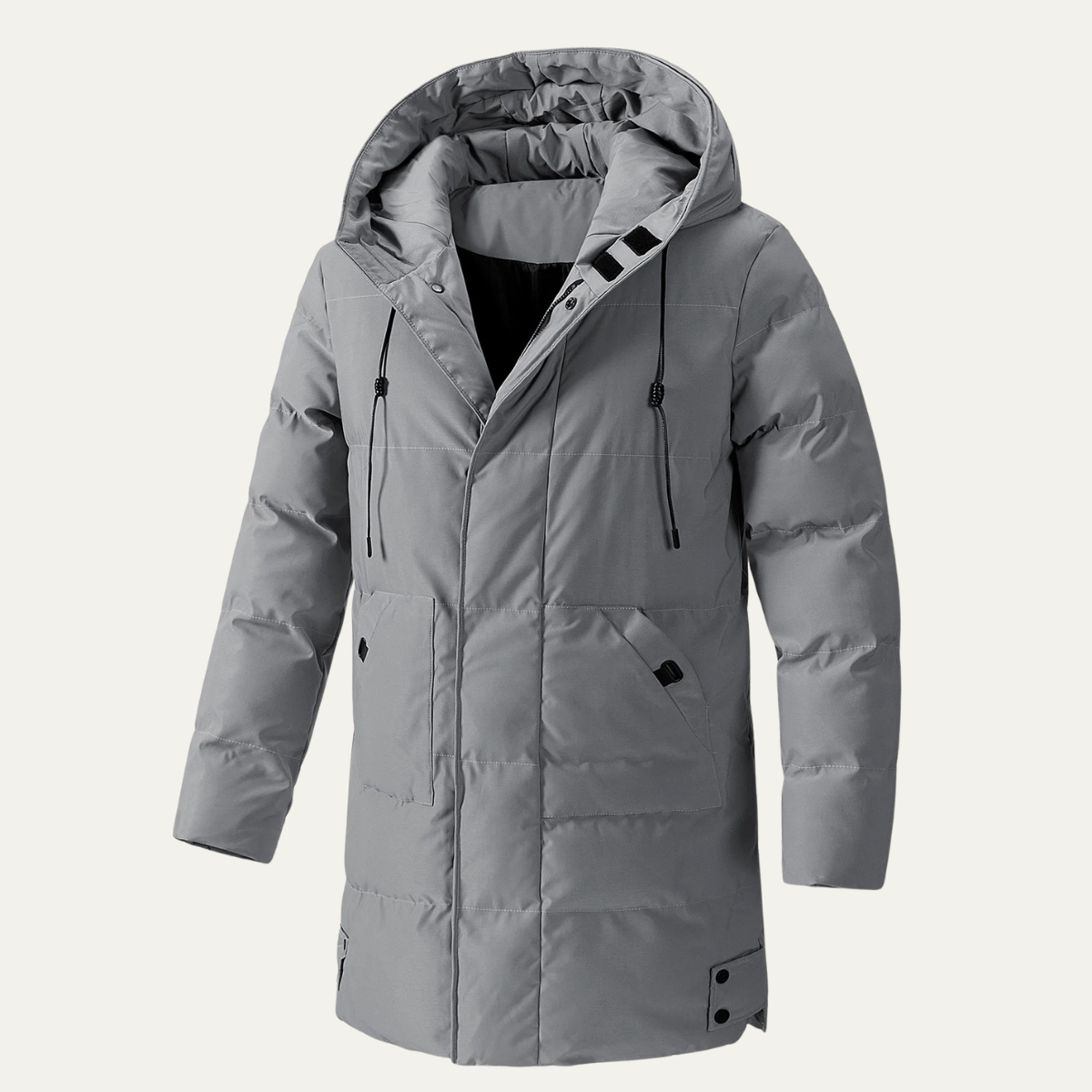 The Alghero Men's Winter Puffer Hooded Coat with Pockets